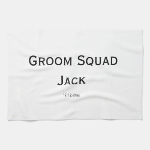 gepersonaliseerd monogram voeg jouw naam bruiloft theedoek