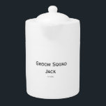 gepersonaliseerd monogram voeg jouw naam bruiloft  theepot<br><div class="desc">ontwerp</div>