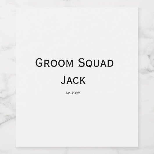 gepersonaliseerd monogram voeg jouw naam bruiloft  wijn etiket (Enkel label)