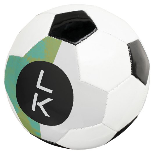 Gepersonaliseerd monogram Voetbal (Drie kwart)