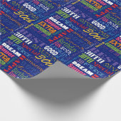 Gepersonaliseerd monogram voor 30e verjaardag van  cadeaupapier (Hoek)