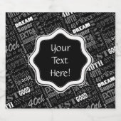 Gepersonaliseerd monogram voor 40e verjaardag van  bier etiket (Enkel label)