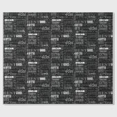 Gepersonaliseerd monogram voor 40e verjaardag van  cadeaupapier (Vlak)