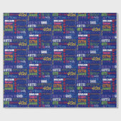 Gepersonaliseerd monogram voor 40e verjaardag van cadeaupapier (Vlak)