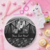 Gepersonaliseerd monogram voor 45e verjaardag van papieren bordje (Feest)