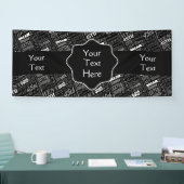 Gepersonaliseerd monogram voor 45e verjaardag van  spandoek (Beurs)