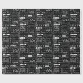 Gepersonaliseerd monogram voor 60e verjaardag van cadeaupapier (Vlak)