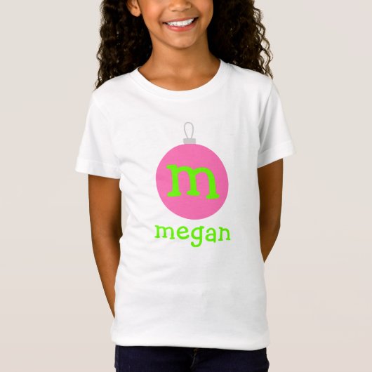 Gepersonaliseerd monogram voor sierdoeleinden T Sh T-shirt (Voorkant)