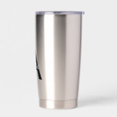 Gepersonaliseerd monogram voor Typografie Geïsoleerde Drinkbeker (Links)