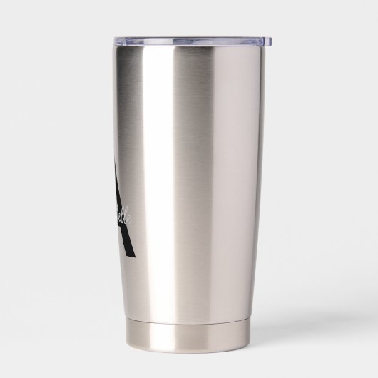 Gepersonaliseerd monogram voor Typografie Geïsoleerde Drinkbeker (Links)