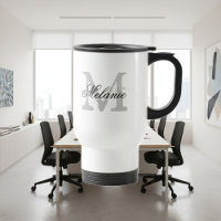 Gepersonaliseerd monogram voor typografie om reism