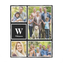 Gepersonaliseerd monogram voor uw fotocollage