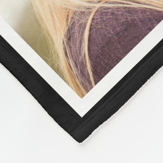 Gepersonaliseerd monogram voor uw fotocollage fleece deken (Hoek)