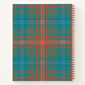 Gepersonaliseerd monogram Wilson Pset Tartan Holid Notitieboek (Achterkant)