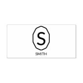 Gepersonaliseerd monogram zelfinktende stempel (Design)