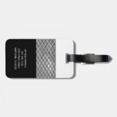 Gepersonaliseerd | Monogramboys Mannen Bagagelabel (Achterkant horizontaal)