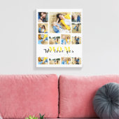 Gepersonaliseerd monogramisch collage waar we van canvas afdruk (Insitu (Woonkamer))