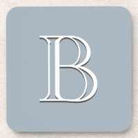 Gepersonaliseerd Monogramma Initiaal Zacht Blauw &