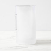 Gepersonaliseerd monogramma Mok van geblazen glas (Center)