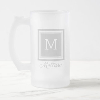 Gepersonaliseerd monogramma Mok van geblazen glas