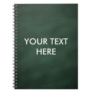 Gepersonaliseerd Monogrammed Groen Chalkboard Notitieboek