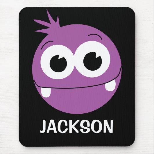 Gepersonaliseerd monster Mousepad voor kinderen Muismat (Voorkant)