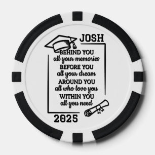 Gepersonaliseerd mooi Afstuderen Poker Chips