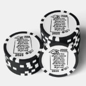Gepersonaliseerd mooi Afstuderen Poker Chips (Opstapeling)