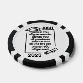 Gepersonaliseerd mooi Afstuderen Poker Chips (Enkel)