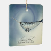 Gepersonaliseerd mooi kerstfeest keramisch ornament (Rechts)