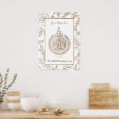 Gepersonaliseerd mooi Poster - Arabisch Aytal Kurs (Keuken)