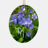 Gepersonaliseerd mooie Bluebell Keramisch Ornament (Rechts)