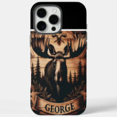 Gepersonaliseerd Moose Wood Case-Mate iPhone Case (Achterkant)