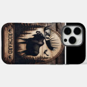 Gepersonaliseerd Moose Wood-teken Case-Mate iPhone Case (Achterkant (horizontaal))