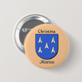 Gepersonaliseerd Moran Historisch Schild Ronde Button 5,7 Cm (Voorkant /achterkant)