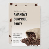 Gepersonaliseerd Mors de Beans Surprise Party niet Kaart (Voorkant / Achterkant)