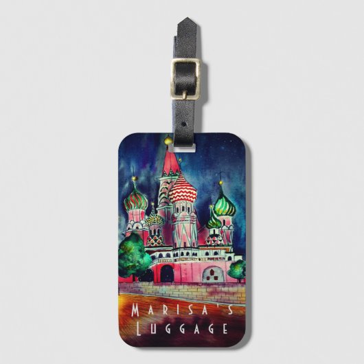 Gepersonaliseerd Moskou-Bagagelabel Bagagelabel (Voorkant (verticaal))