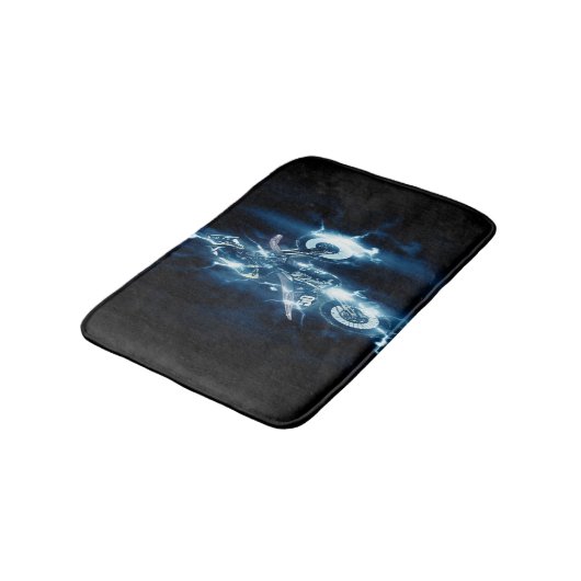 Gepersonaliseerd Motocross Badmat (Gekanteld)