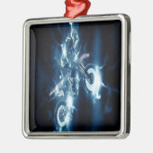 Gepersonaliseerd Motocross Metalen Ornament (Links)
