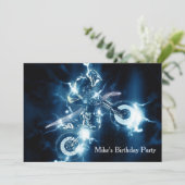 Gepersonaliseerd Motocross-uitnodiging Kaart (Staand voorkant)