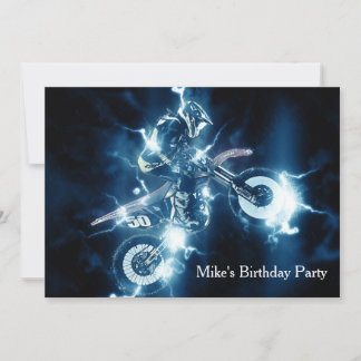 Gepersonaliseerd Motocross-uitnodiging Kaart