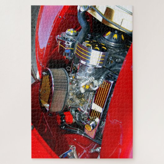 Gepersonaliseerd motor legpuzzel (Verticaal)