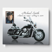 Gepersonaliseerd motorfietMemorial Gastenboek (Voorkant)