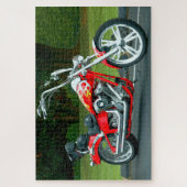 Gepersonaliseerd motorfiets legpuzzel (Verticaal)