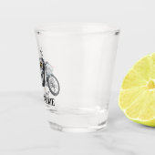 Gepersonaliseerd motorfietsverwarmingstoestel shot glas (Rechts)