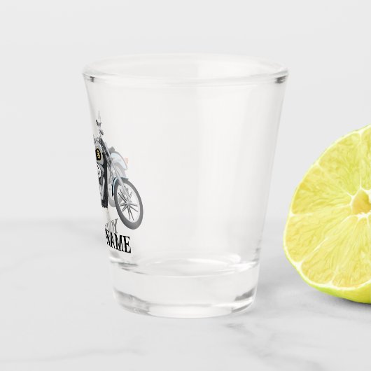 Gepersonaliseerd motorfietsverwarmingstoestel shot glas (Rechts)