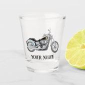 Gepersonaliseerd motorfietsverwarmingstoestel shot glas (Voorkant)