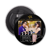 Gepersonaliseerd Movie Star Lijst Button Flesopener (Voorkant)