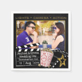 Gepersonaliseerd Movie Star Lijst Servet (Voorkant)