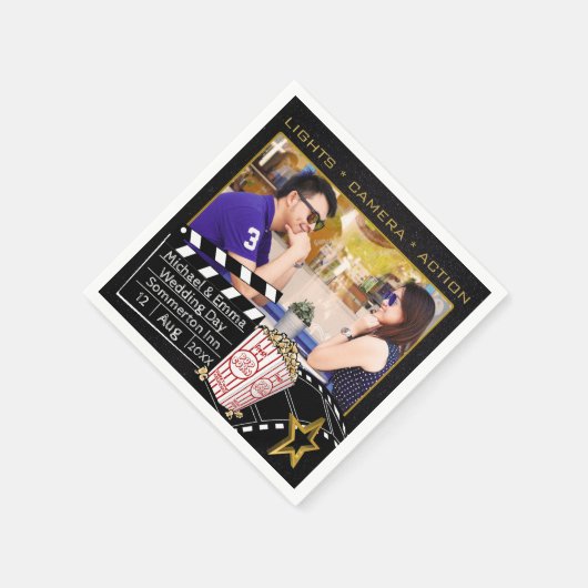 Gepersonaliseerd Movie Star Lijst Servet (Hoek)